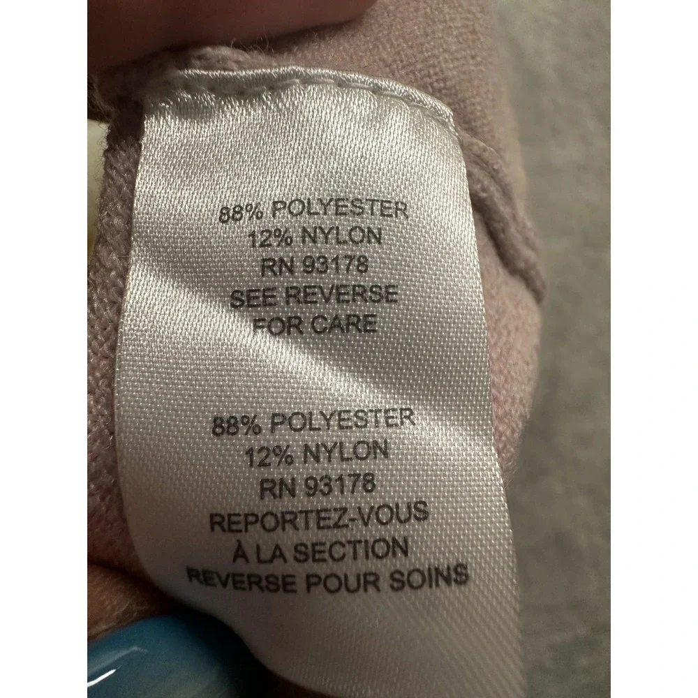 Tahari Woman Sweater Womens 1X Light‎ Blush Ivory Dot Pullover Crewneck New Tag